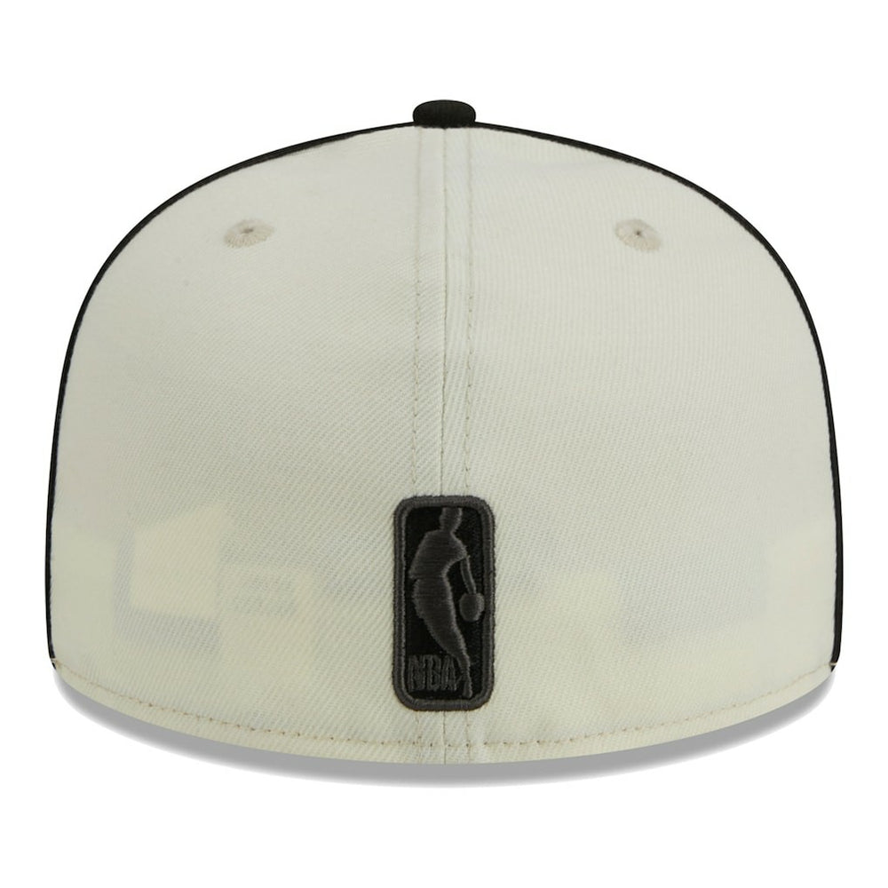 Brooklyn Nets Piping 2-Tone 59FIFTY Fitted Hat - Cream/Black | New Era shop