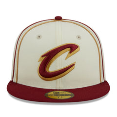 Cleveland Cavaliers Piping 2-Tone 59FIFTY Fitted Hat sale - Cream/Wine | New Era outlet