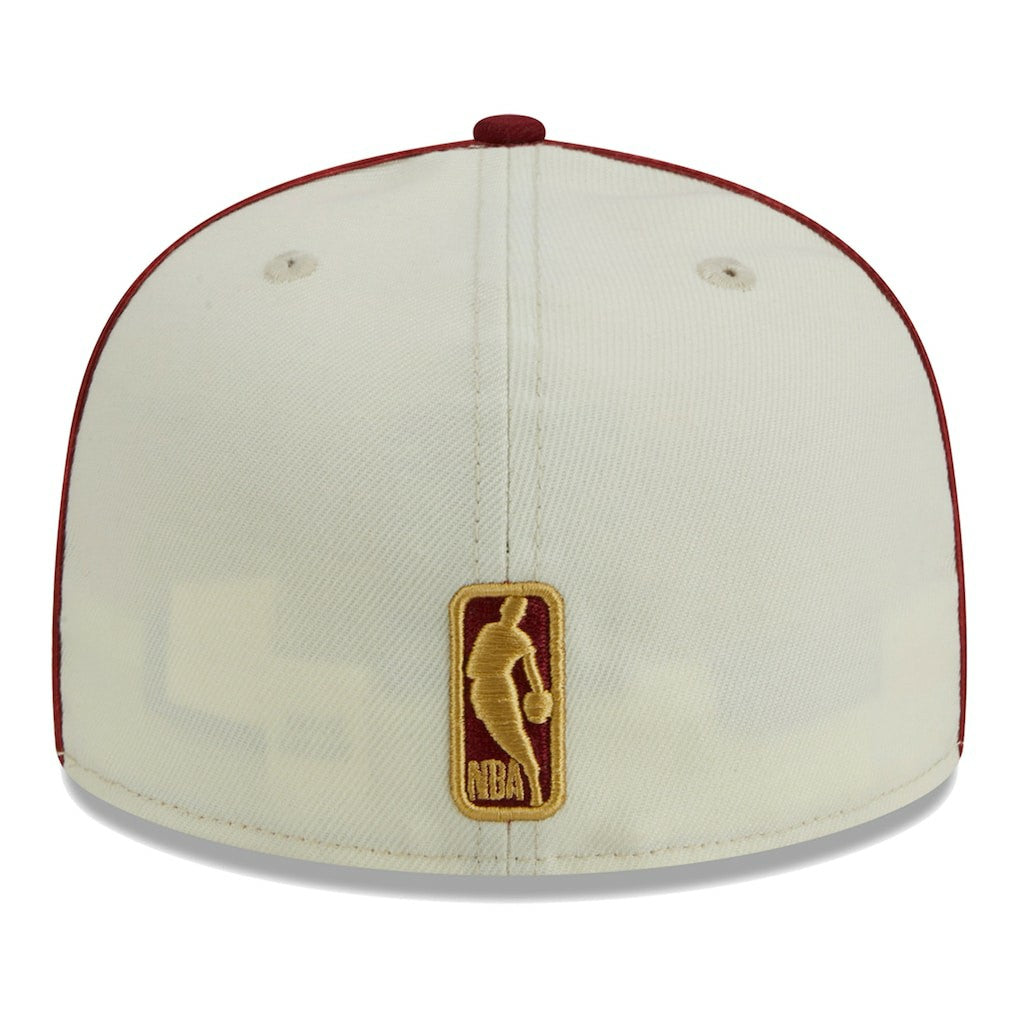 Cleveland Cavaliers Piping 2-Tone 59FIFTY Fitted Hat sale - Cream/Wine | New Era outlet
