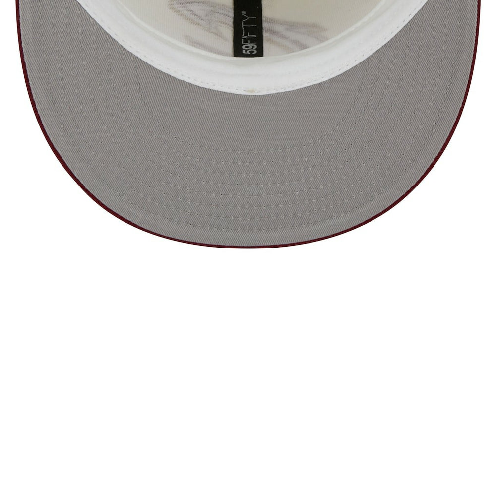 Cleveland Cavaliers Piping 2-Tone 59FIFTY Fitted Hat sale - Cream/Wine | New Era outlet