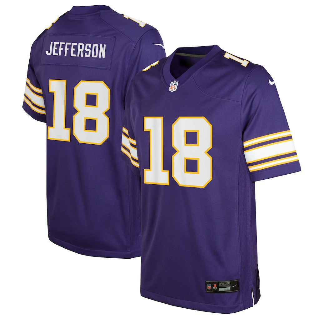 Justin Jefferson Minnesota Vikings Youth Game Jersey - Purple | Nike sale