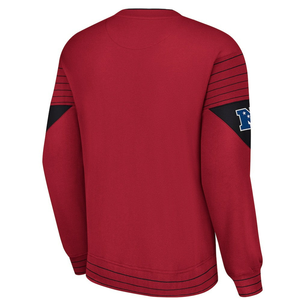 Arizona Cardinals Starter Face-Off Pullover Sweatshirt - Cardinal cheap