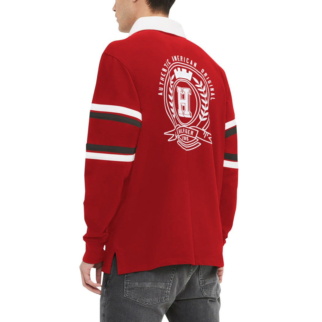 Tampa Bay Buccaneers Tommy Hilfiger Cory Varsity Rugby Long Sleeve T-Shirt - Red outlet