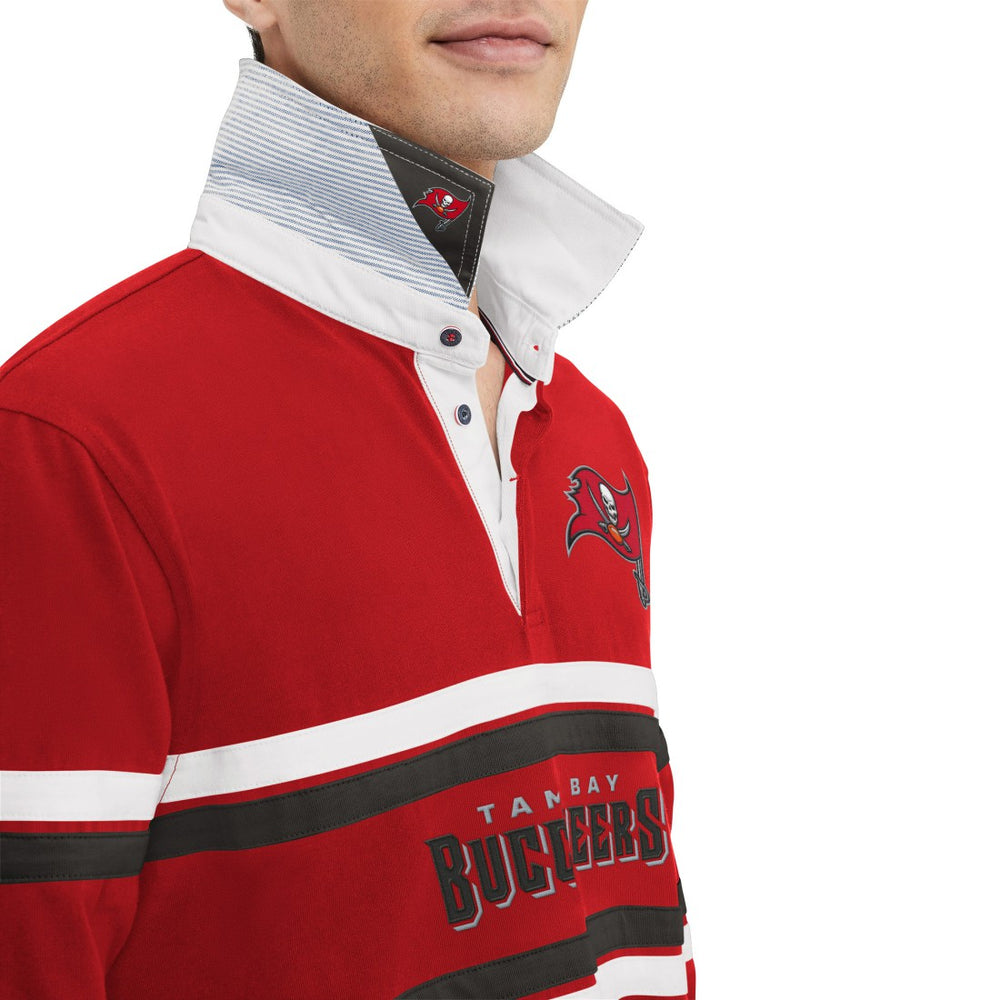 Tampa Bay Buccaneers Tommy Hilfiger Cory Varsity Rugby Long Sleeve T-Shirt - Red outlet