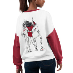 Arizona Cardinals G-III 4Her by Carl Banks Women's A-Game Pullover Sweatshirt - White online