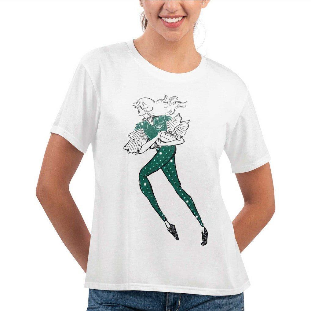 New York Jets G-III 4Her by Carl Banks Women's Play The Ball T-Shirt - White for sale
