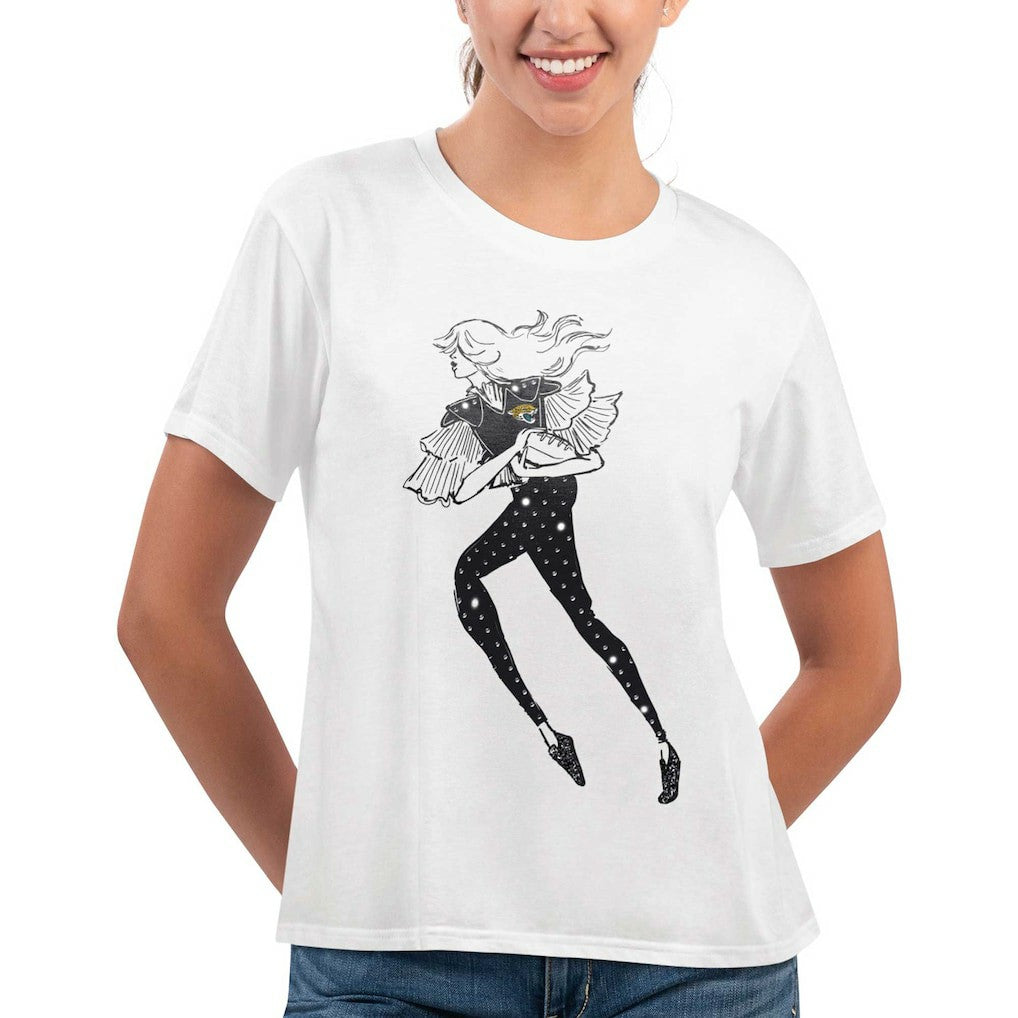 Jacksonville Jaguars G-III 4Her by Carl Banks Women's Play The Ball T-Shirt - White online