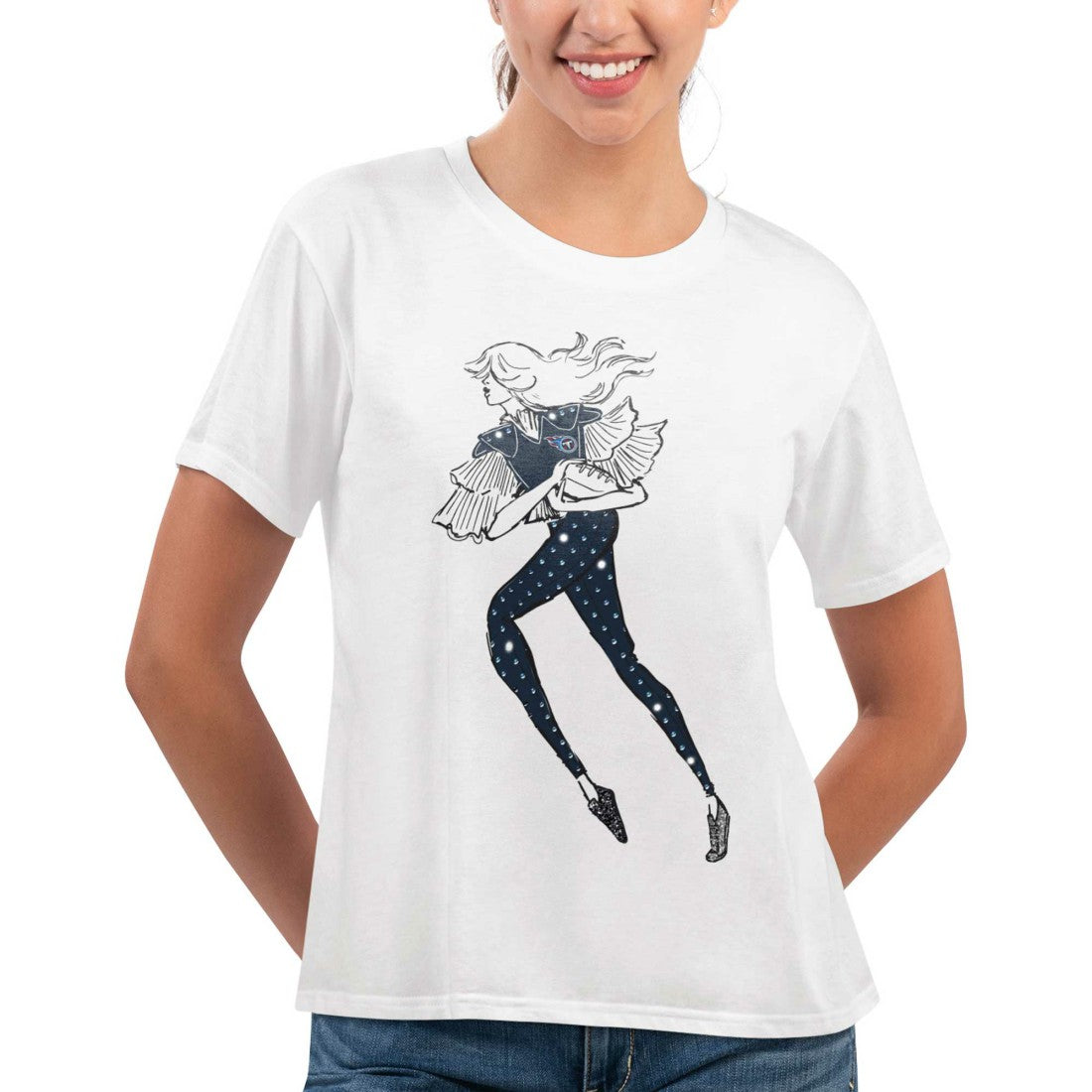 Tennessee Titans G-III 4Her by Carl Banks Women's Play The Ball T-Shirt - White online