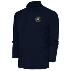 Houston Astros Antigua Metallic Tribute Quarter-Zip Top - Navy