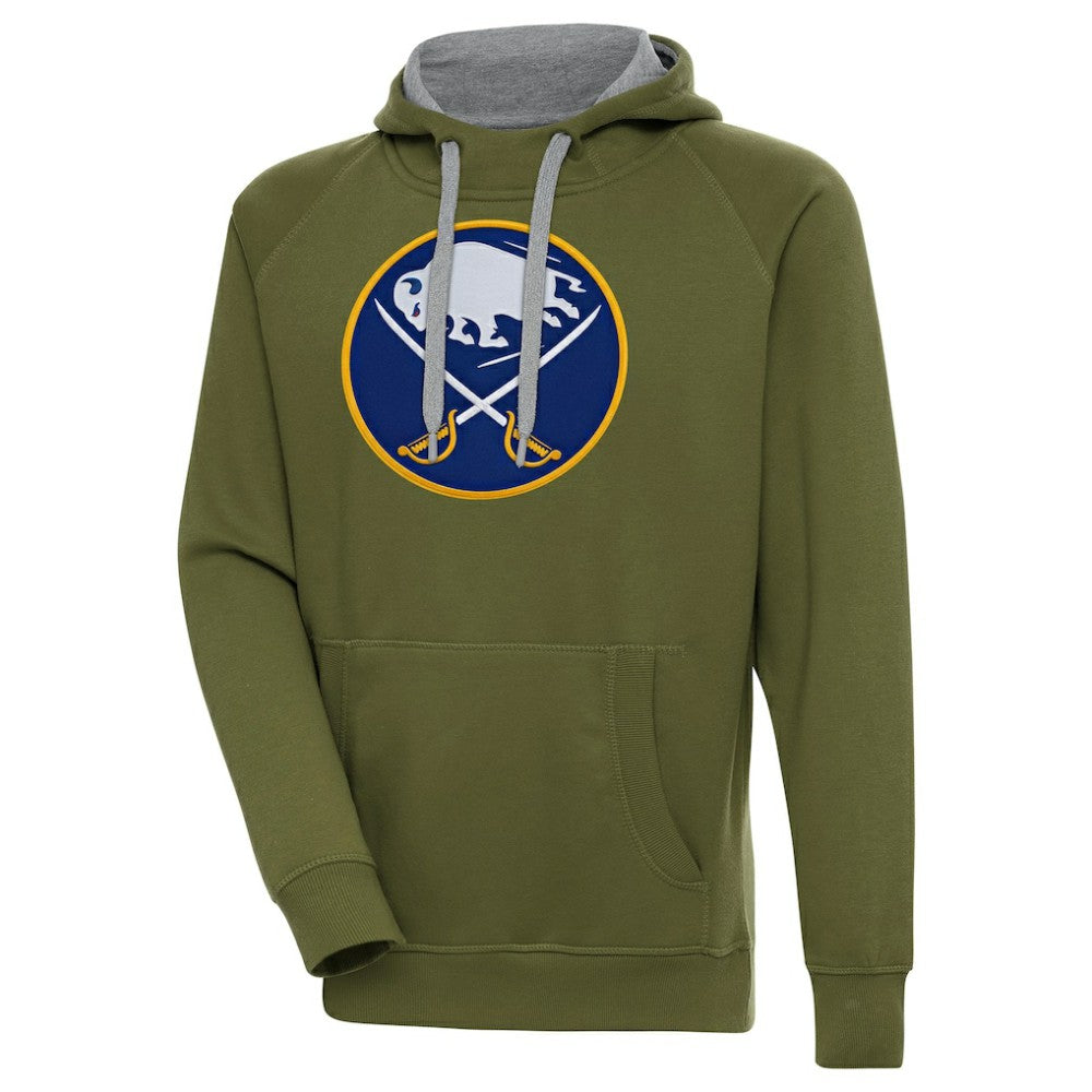 Buffalo Sabres Antigua Victory Pullover Hoodie Olive