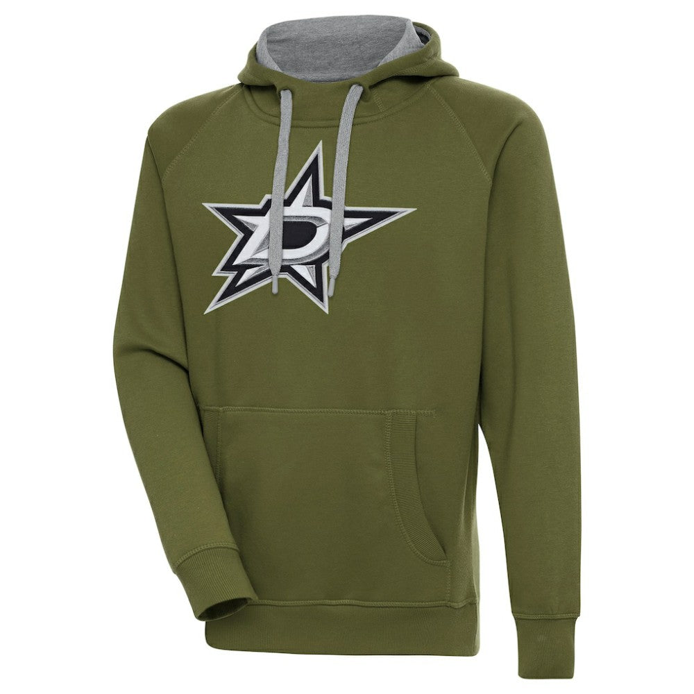 Dallas Stars Antigua Victory Pullover Hoodie Olive