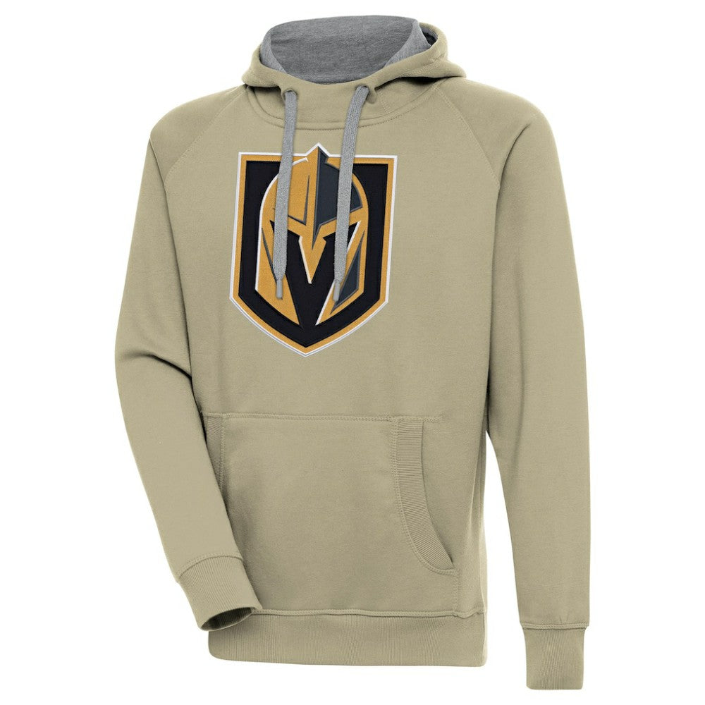 Vegas Golden Knights Antigua Victory Pullover Hoodie Khaki
