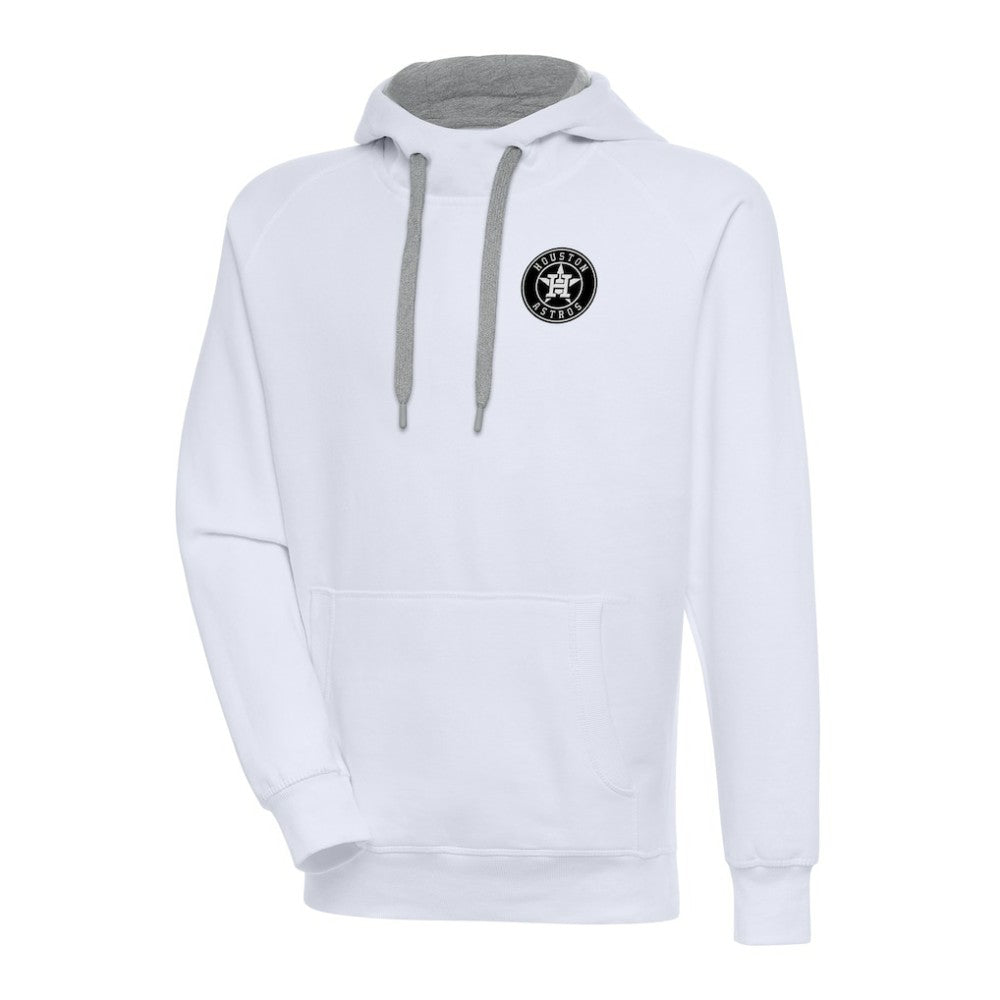 Houston Astros Antigua Metallic Victory Pullover Hoodie - White