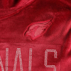 Arizona Cardinals DKNY Sport Women's Deliliah Rhinestone Funnel Neck Pullover Sweatshirt - Cardinal discount