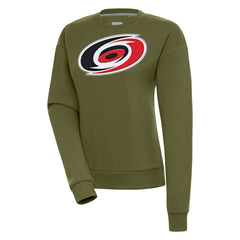 Carolina Hurricanes Antigua Women's Victory Pullover Sweatshirt Olive