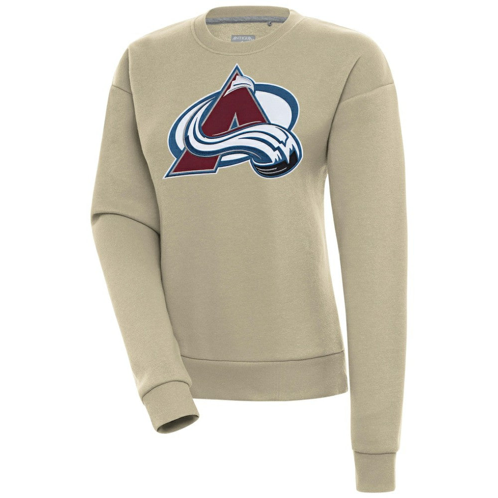 Colorado Avalanche Antigua Women's Victory Pullover Sweatshirt Khaki