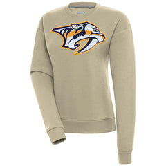 Nashville Predators Antigua Women's Victory Pullover Sweatshirt Khaki