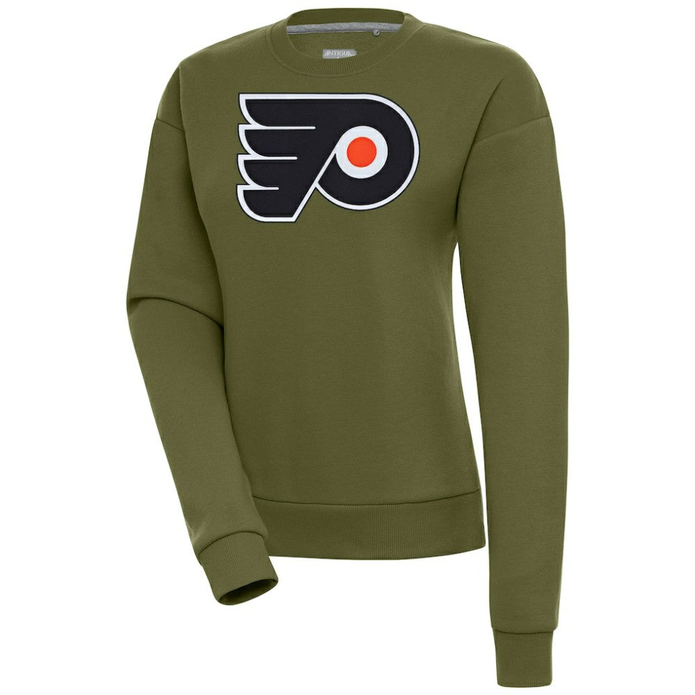Philadelphia Flyers Antigua Women's Victory Pullover Sweatshirt Olive