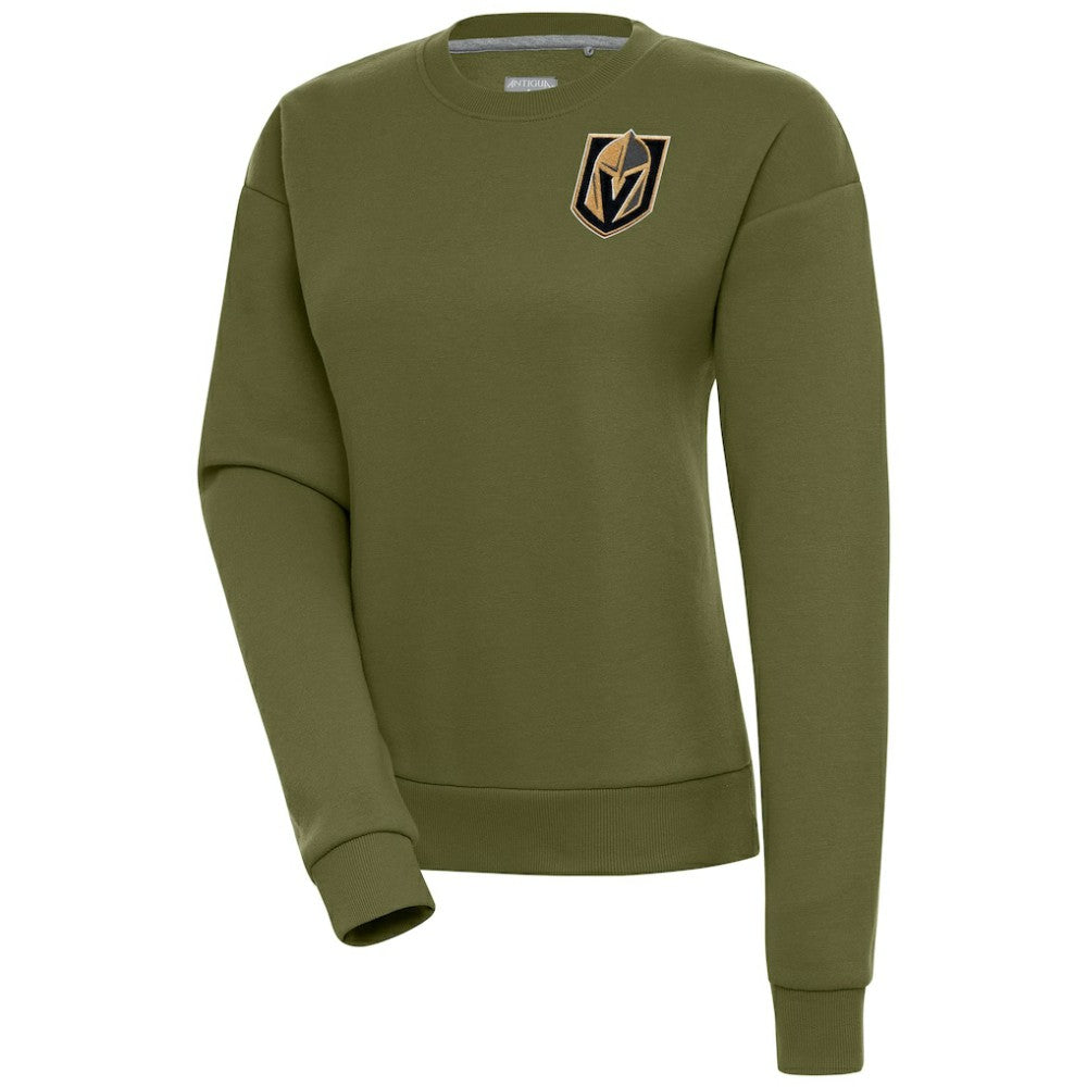 Vegas Golden Knights Antigua Women's Victory Pullover Sweatshirt Olive