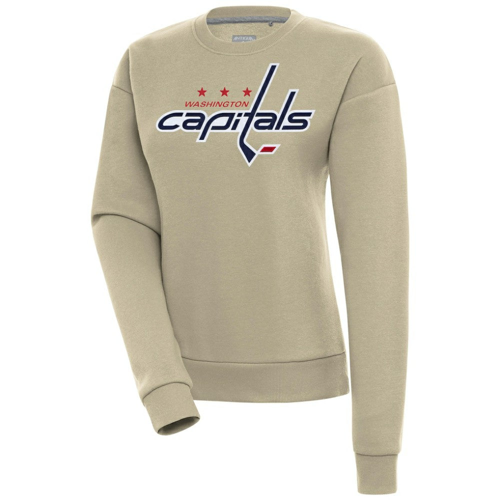 Washington Capitals Antigua Women's Victory Pullover Sweatshirt Khaki