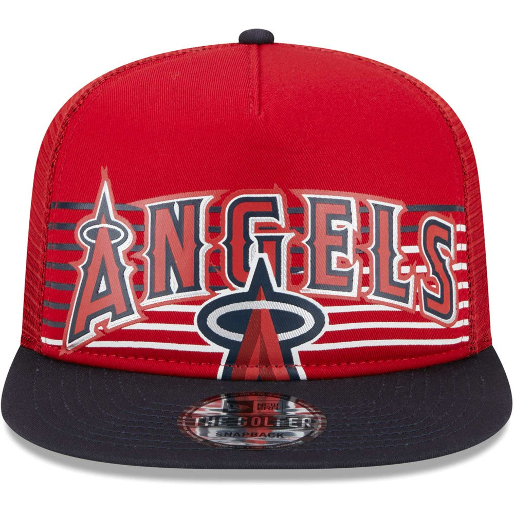 Los Angeles Angels Speed Golfer Trucker Snapback Hat - Red | New Era