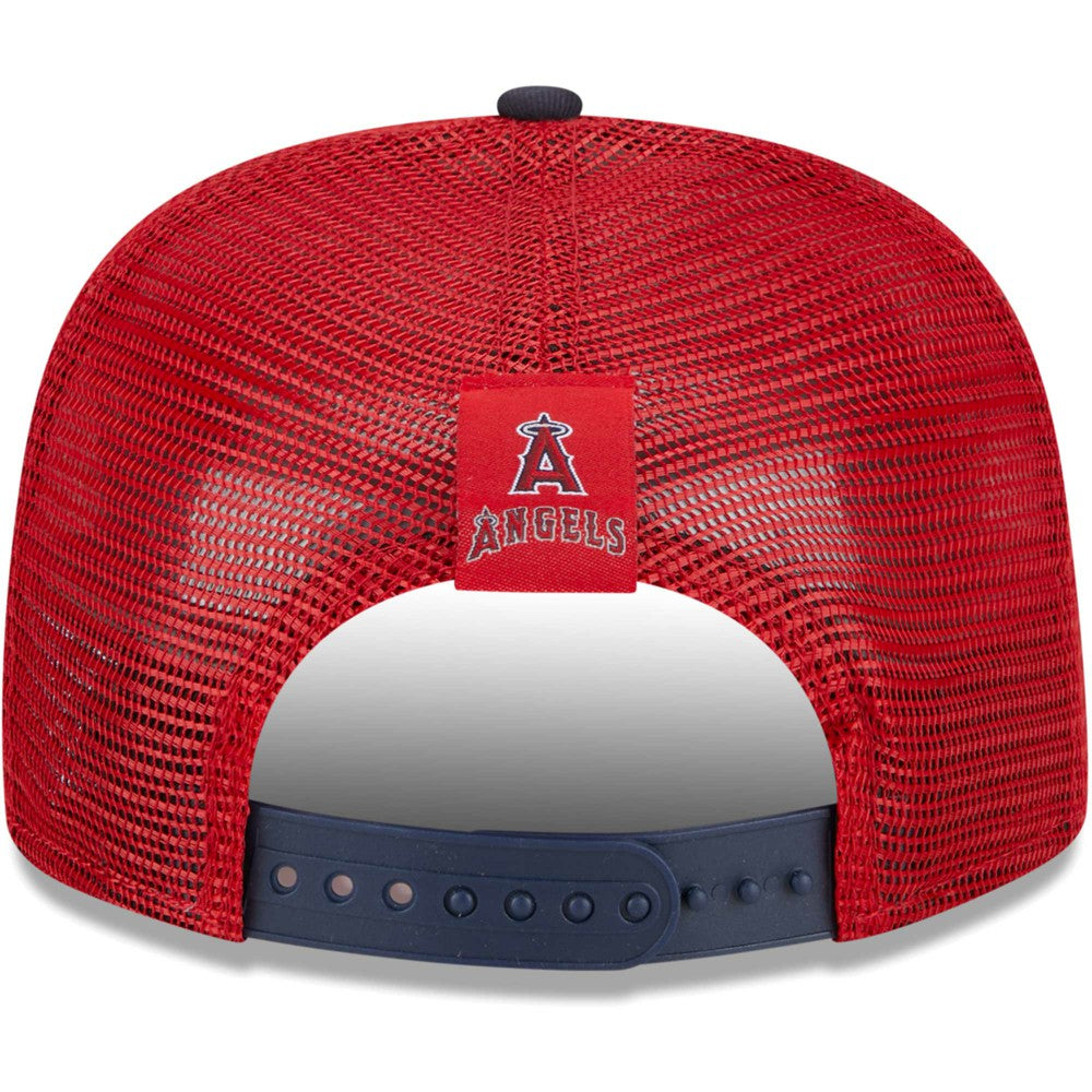 Los Angeles Angels Speed Golfer Trucker Snapback Hat - Red | New Era