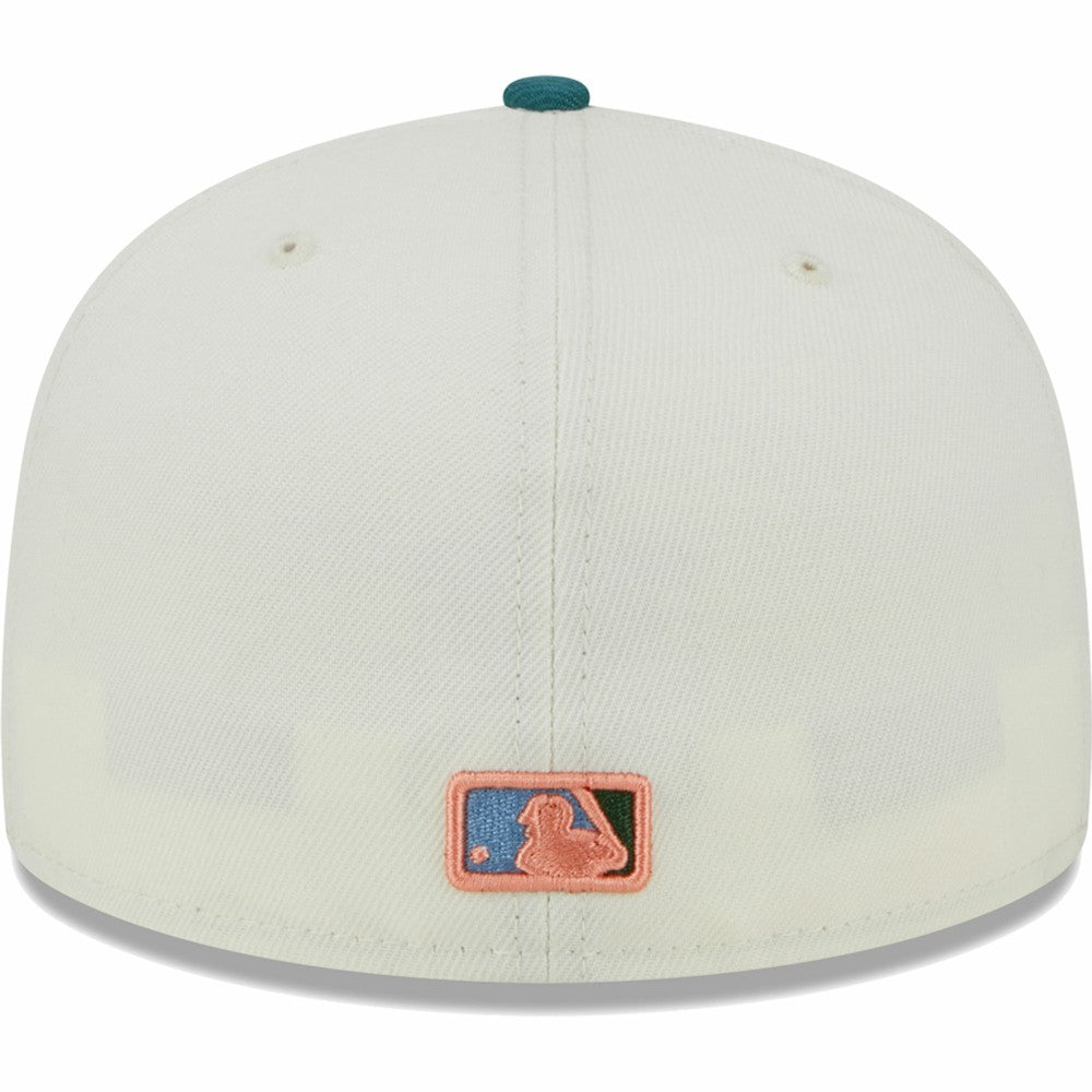 Los Angeles Dodgers Chrome 59FIFTY Fitted Hat - Cream | New Era