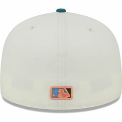 Los Angeles Dodgers Chrome 59FIFTY Fitted Hat - Cream | New Era