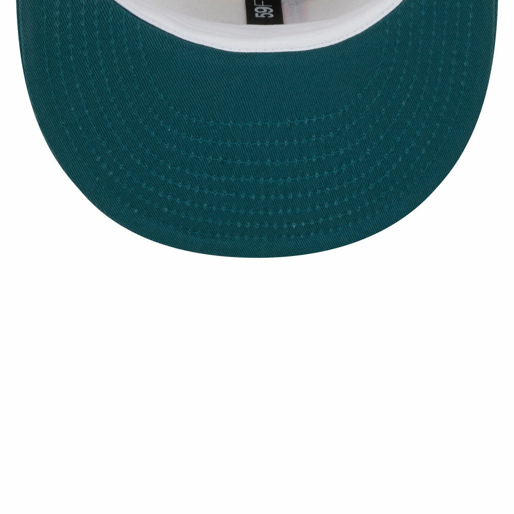 Los Angeles Dodgers Chrome 59FIFTY Fitted Hat - Cream | New Era