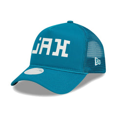 Jacksonville Jaguars New Era Women's McGee Trucker 9FORTY Adjustable Hat - Teal discount