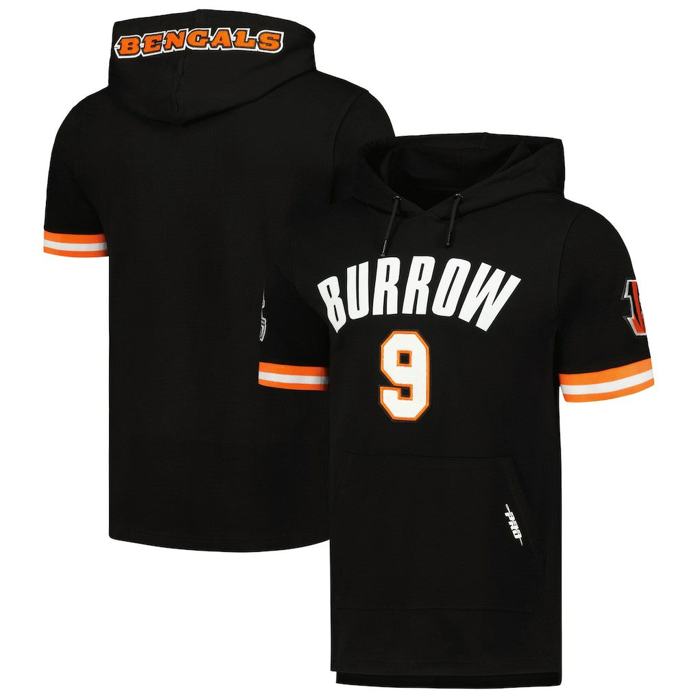 Joe Burrow Cincinnati Bengals Pro Standard Player Name & Number Hoodie T-Shirt - Black sale