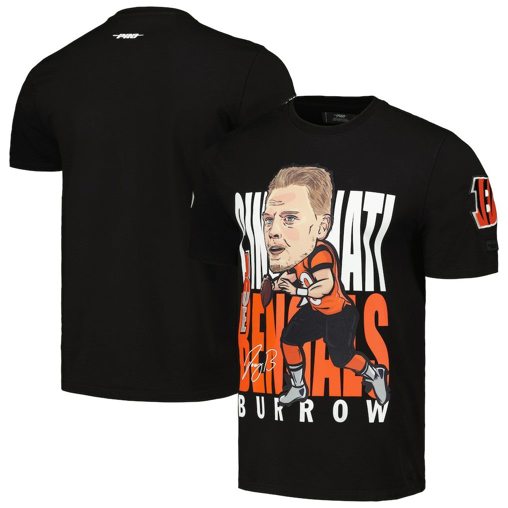 Joe Burrow Cincinnati Bengals Pro Standard Avatar Remix Player Graphic T-Shirt - Black discount