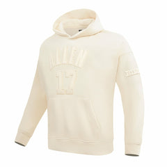 Josh Allen Buffalo Bills Pro Standard Player Name & Number Pullover Hoodie - Cream cheap