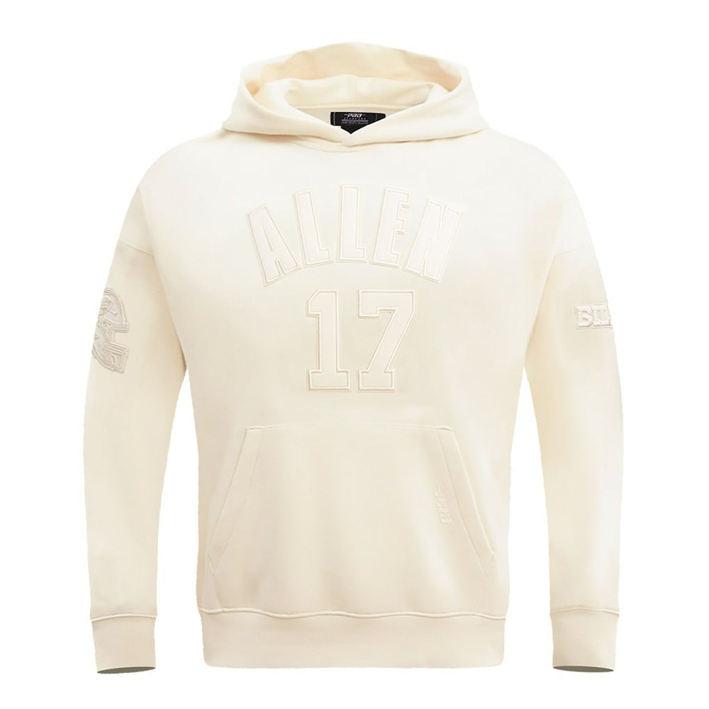 Josh Allen Buffalo Bills Pro Standard Player Name & Number Pullover Hoodie - Cream cheap