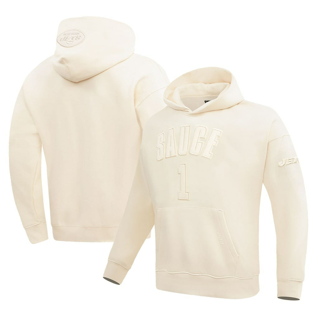 Ahmad Sauce Gardner New York Jets Pro Standard Player Name & Number Pullover Hoodie - Cream online