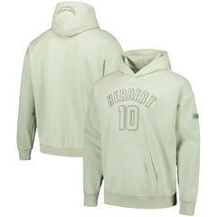 Justin Herbert Los Angeles Chargers Pro Standard Player Name & Number Pullover Hoodie - Light Green cheap