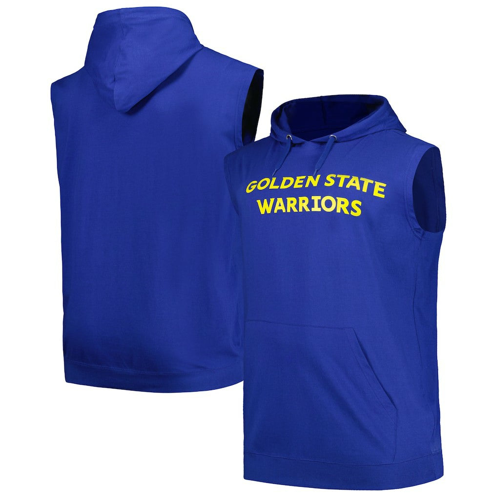 Golden State Warriors Big & Tall Jersey Muscle Pullover Hoodie sale - Royal | Fanatics shop