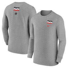 Paris Saint-Germain Legend Long Sleeve T-Shirt - Heather Gray | Nike shop