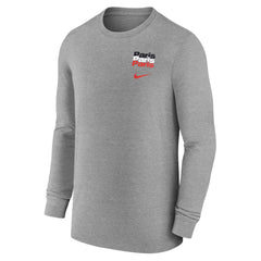 Paris Saint-Germain Legend Long Sleeve T-Shirt - Heather Gray | Nike shop
