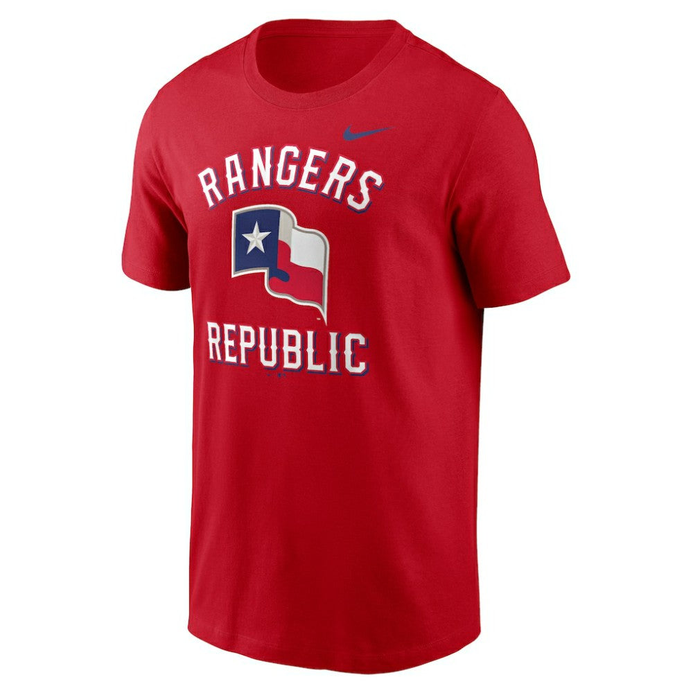 Texas Rangers Lone Star Flag Hometown T-Shirt - Red | Nike