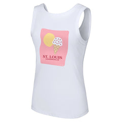 St. Louis Cardinals Lusso Style Women's Lindy Tank Top - White