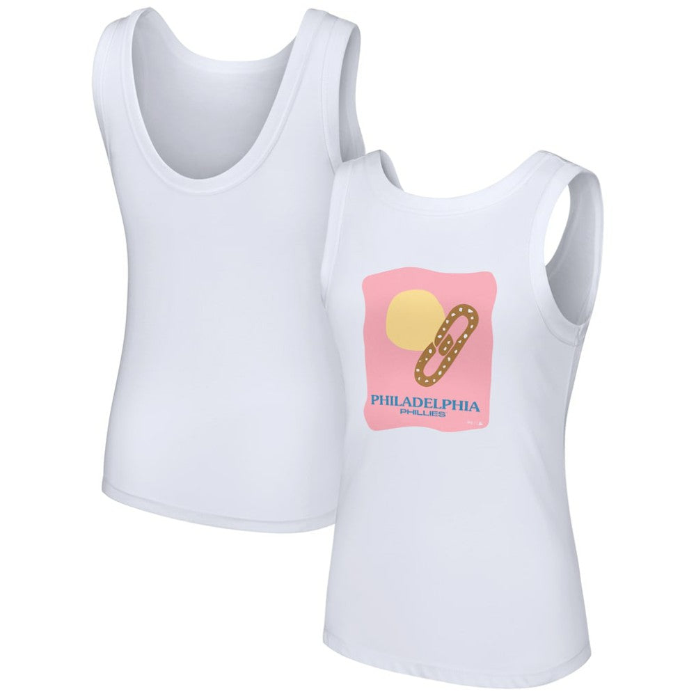 Philadelphia Phillies Lusso Style Women's Lindy Tank Top - White
