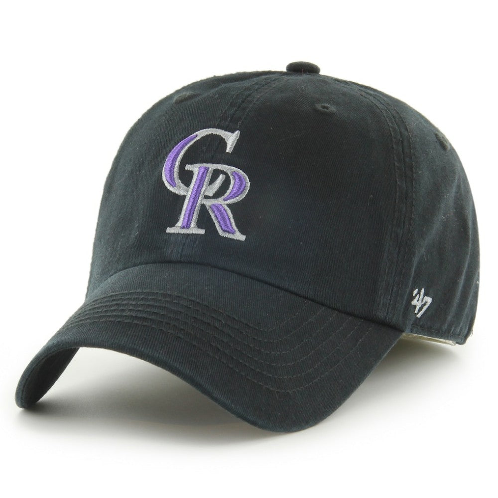Colorado Rockies Franchise Logo Fitted Hat - Black | 47 brand