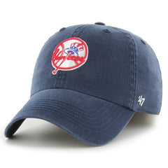 New York Yankees Franchise Logo Fitted Hat - Navy | 47 brand