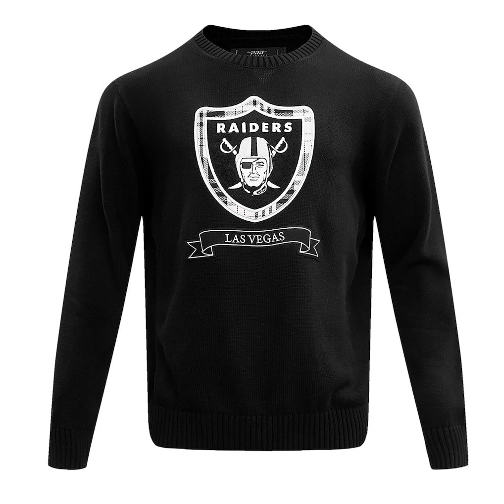 Las Vegas Raiders Pro Standard Prep Knit Sweater - Black cheap