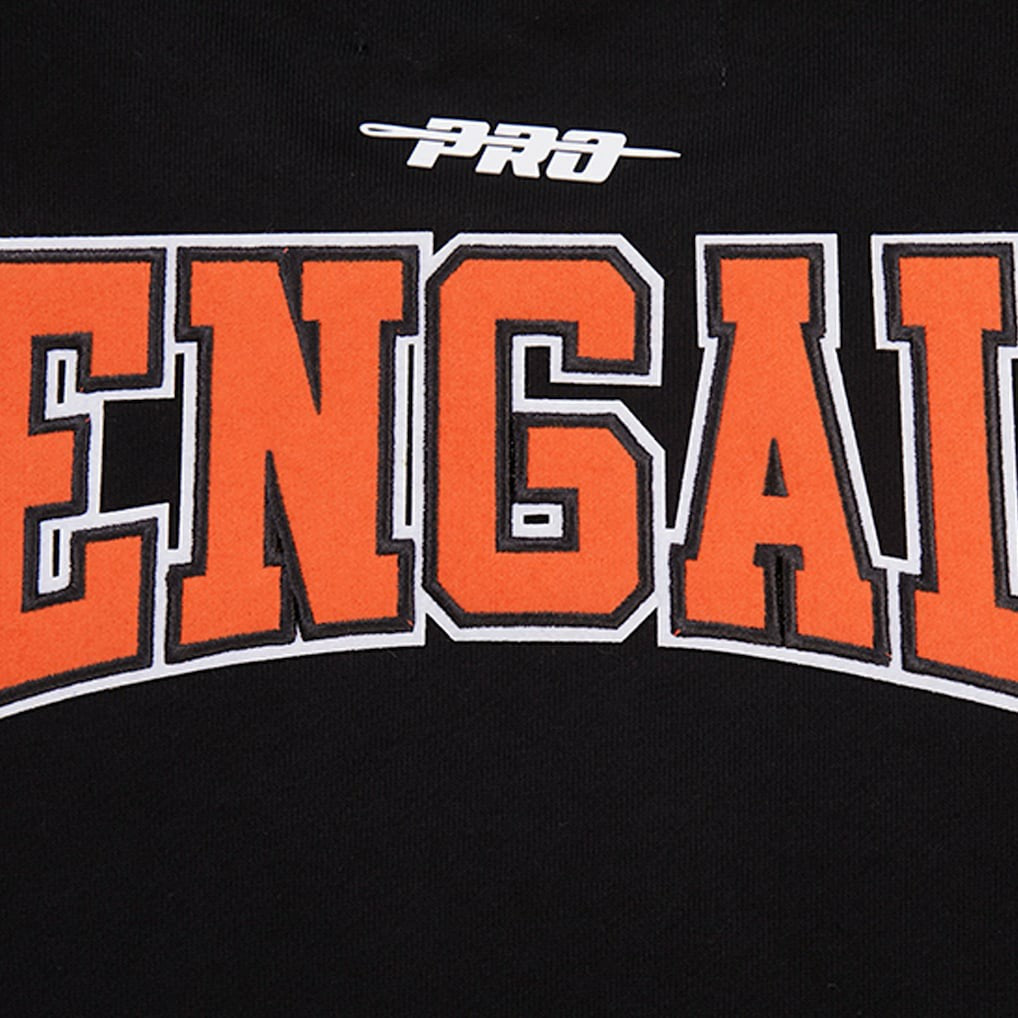 Cincinnati Bengals Pro Standard Crest Emblem Pullover Sweatshirt - Black on sale