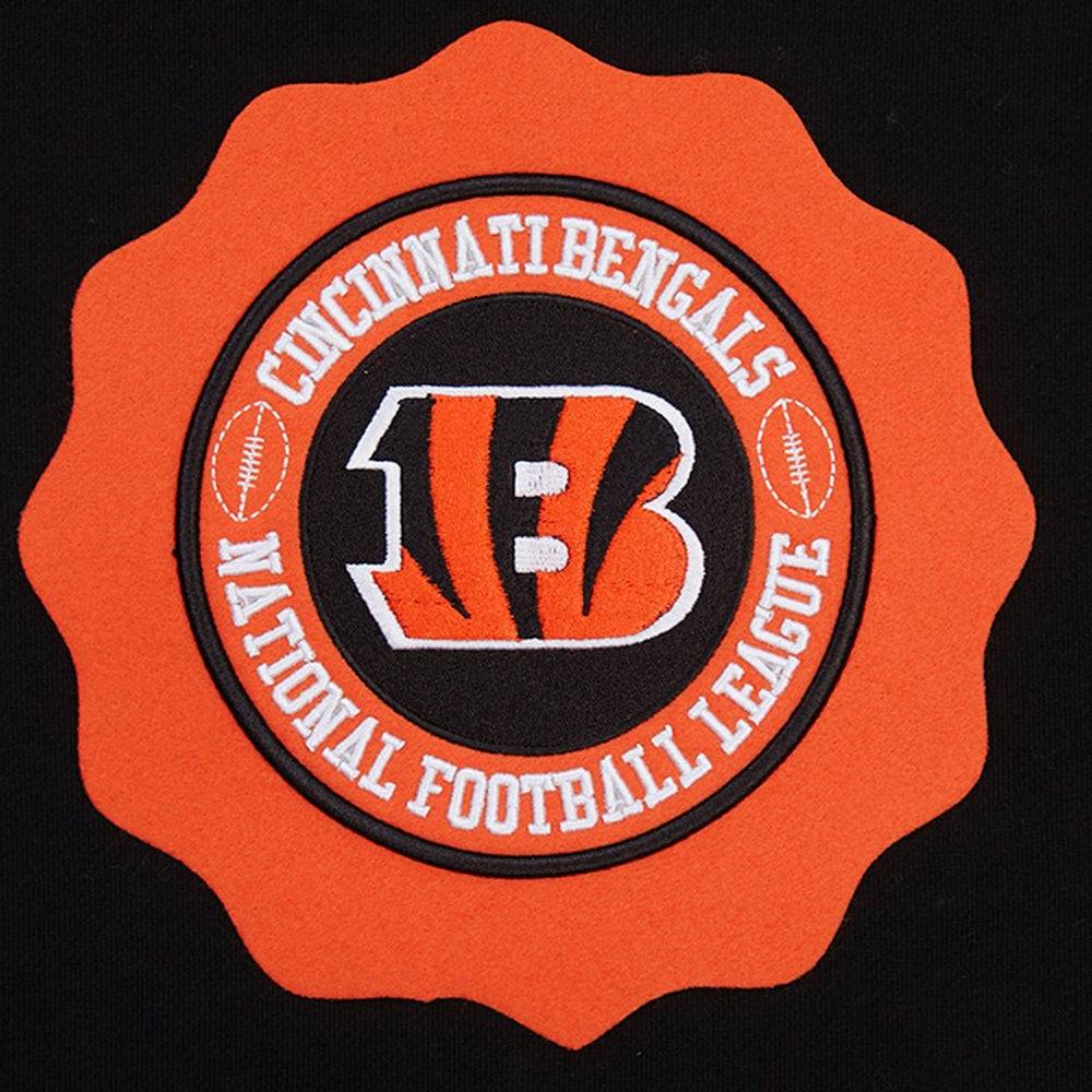 Cincinnati Bengals Pro Standard Crest Emblem Pullover Sweatshirt - Black on sale