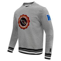 Arizona Cardinals Pro Standard Crest Emblem Pullover Sweatshirt - Heather Gray discount