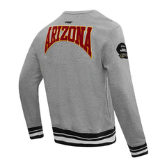 Arizona Cardinals Pro Standard Crest Emblem Pullover Sweatshirt - Heather Gray discount