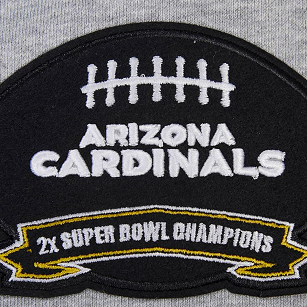 Arizona Cardinals Pro Standard Crest Emblem Pullover Sweatshirt - Heather Gray discount